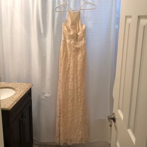Lulu’s White/Cream mermaid crotchet dress